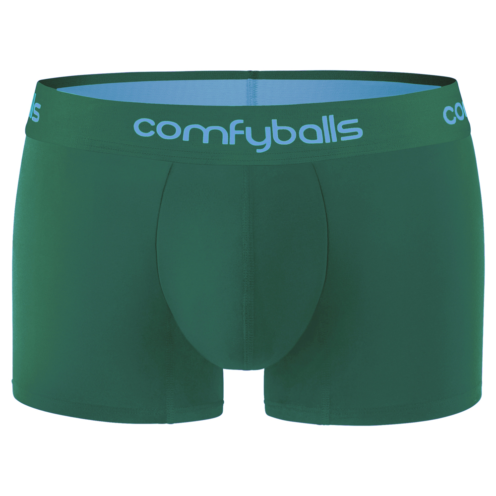 Comfyballs Cotton Regular Spruce Green Boxer Front Comfyballs Cotton Regular Spruce Green Boxer Front