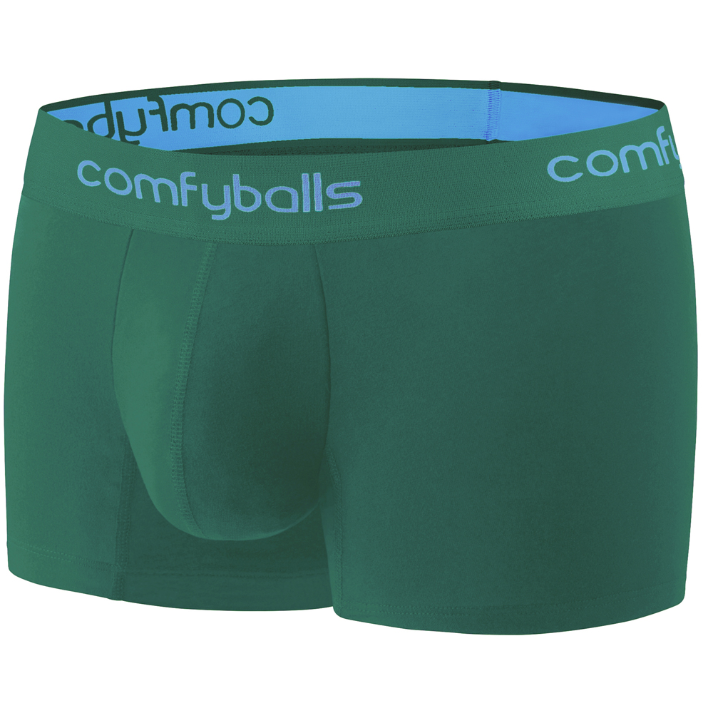 Comfyballs Cotton Regular Spruce Green Boxer Side Comfyballs Cotton Regular Spruce Green Boxer Side