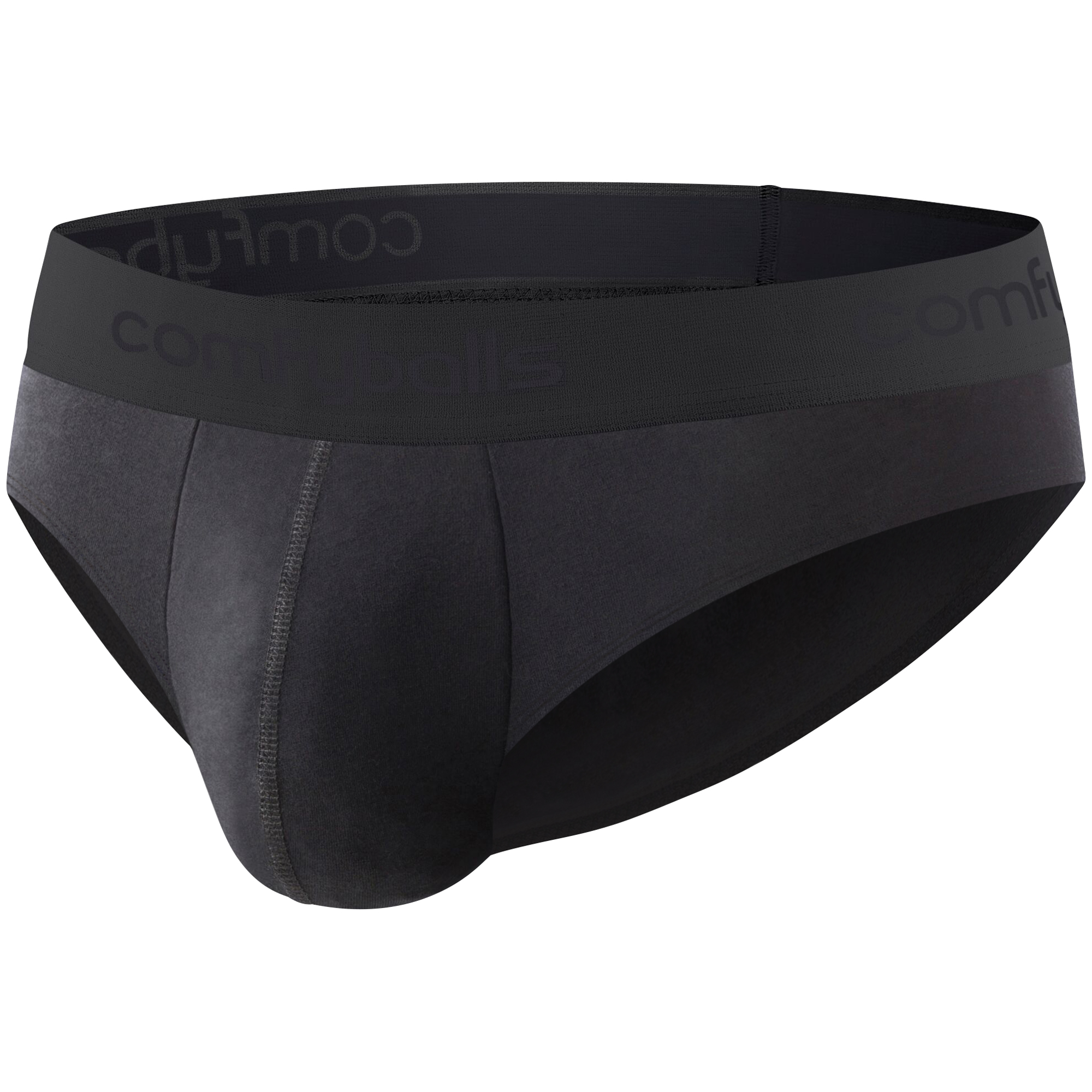 Comfyballs Cotton Ghost Black Brief (2 Pack) Side Comfyballs Cotton Ghost Black Brief (2 Pack) Side