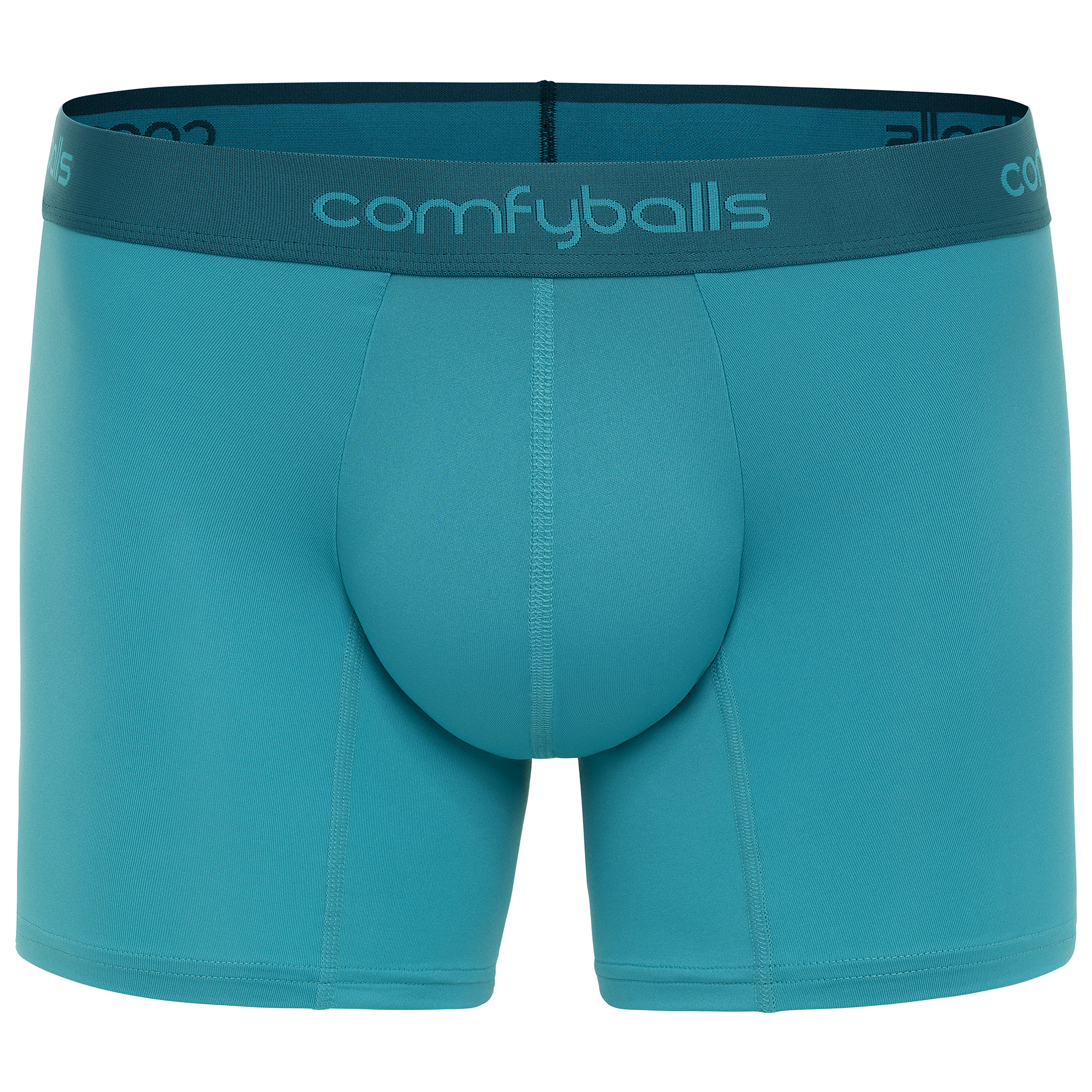 Performance Long Blue Boxer Front Performance Long Blue Boxer Front
