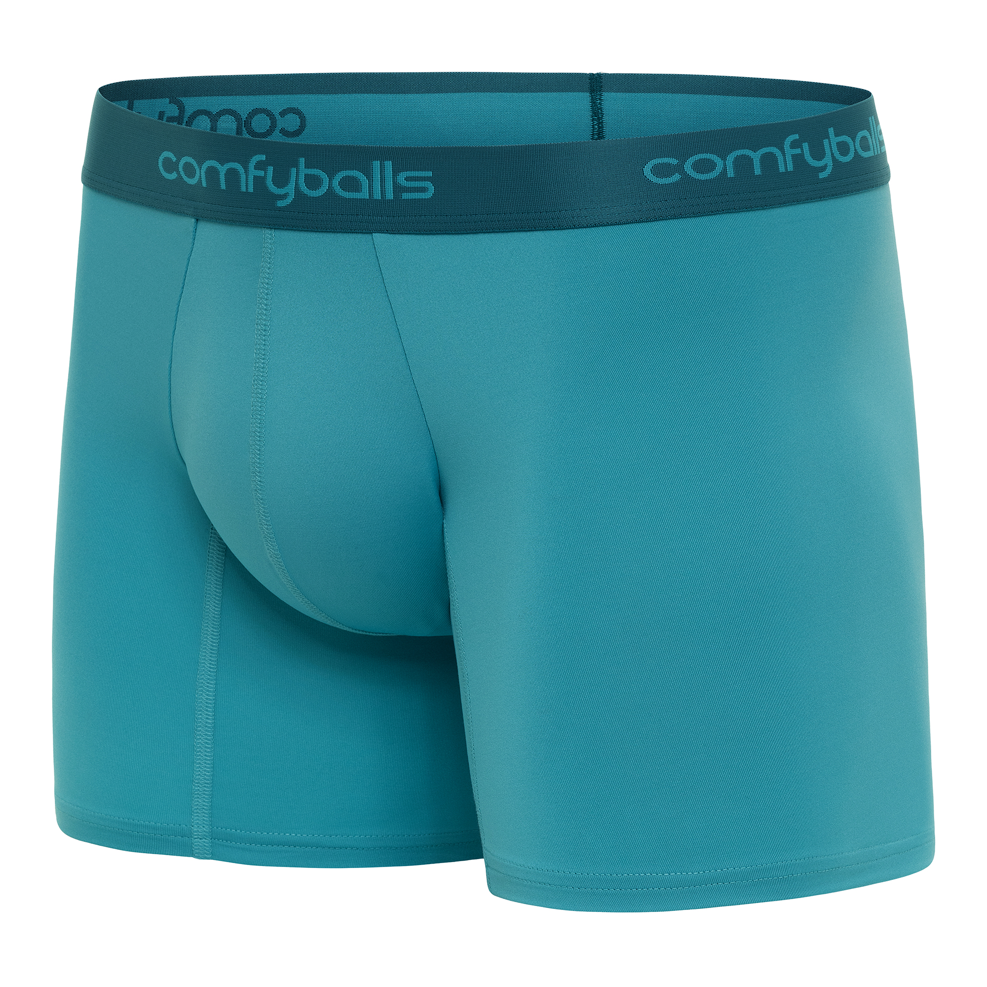 Performance Long Blue Boxer Side Performance Long Blue Boxer Side