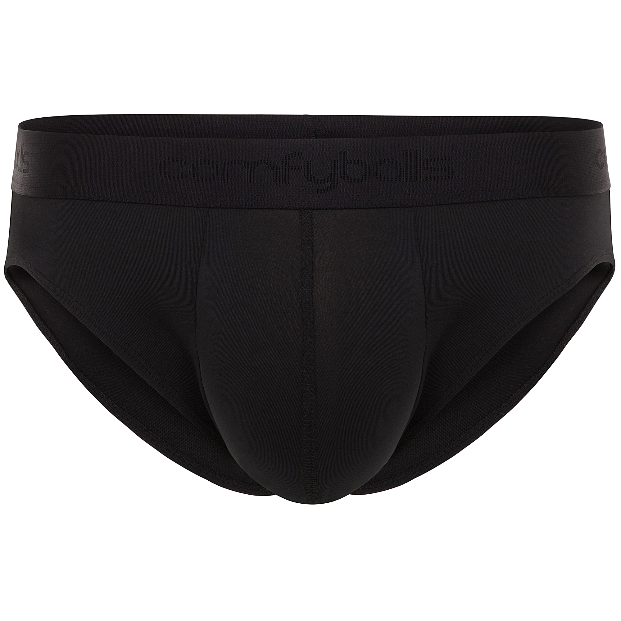 Comfyballs Performance Ghost Black Brief (2 Pack) Front Comfyballs Performance Ghost Black Brief (2 Pack) Front