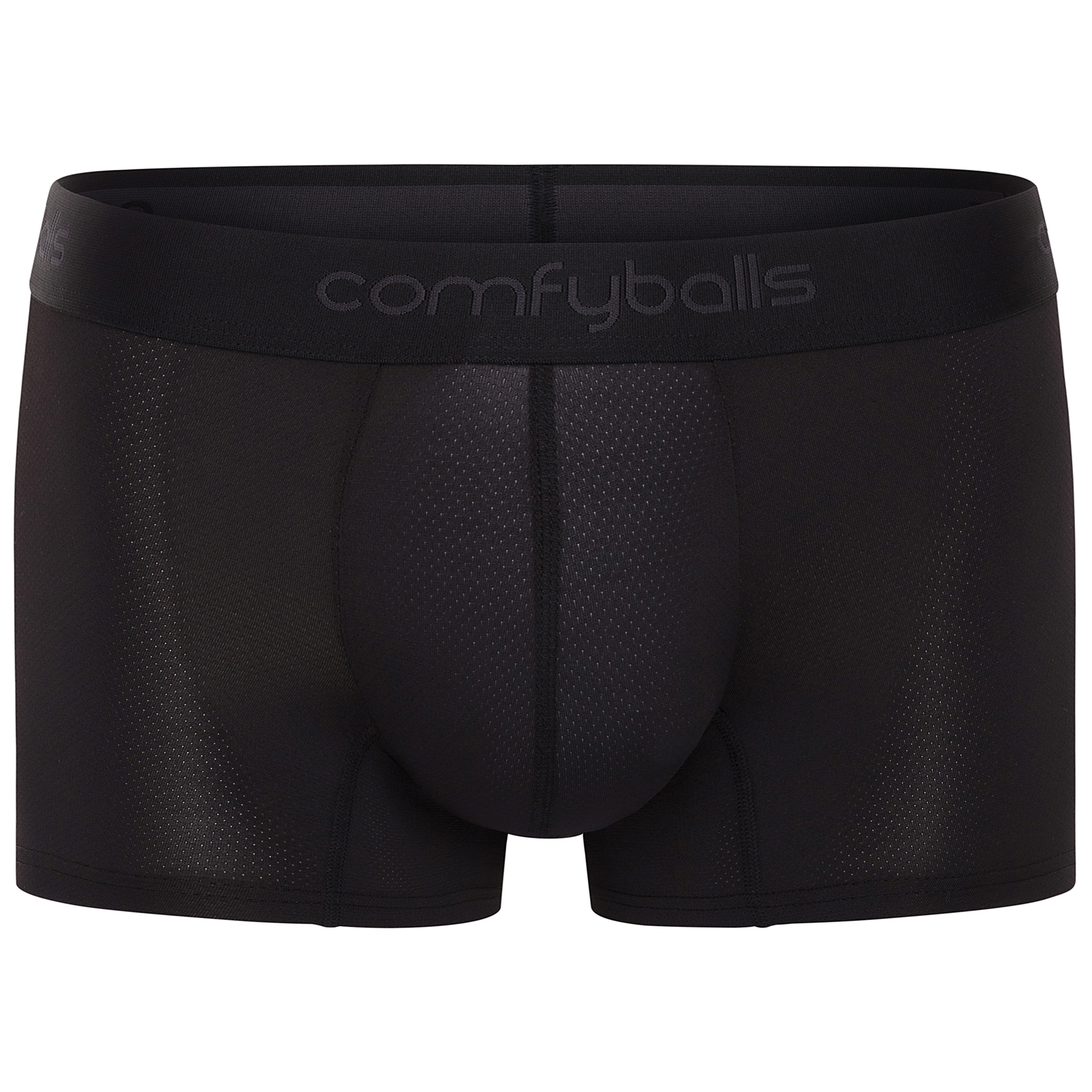 Comfyballs Performance Superlight Regular Pitch Black Boxer Front Comfyballs Performance Superlight Regular Pitch Black Boxer Front