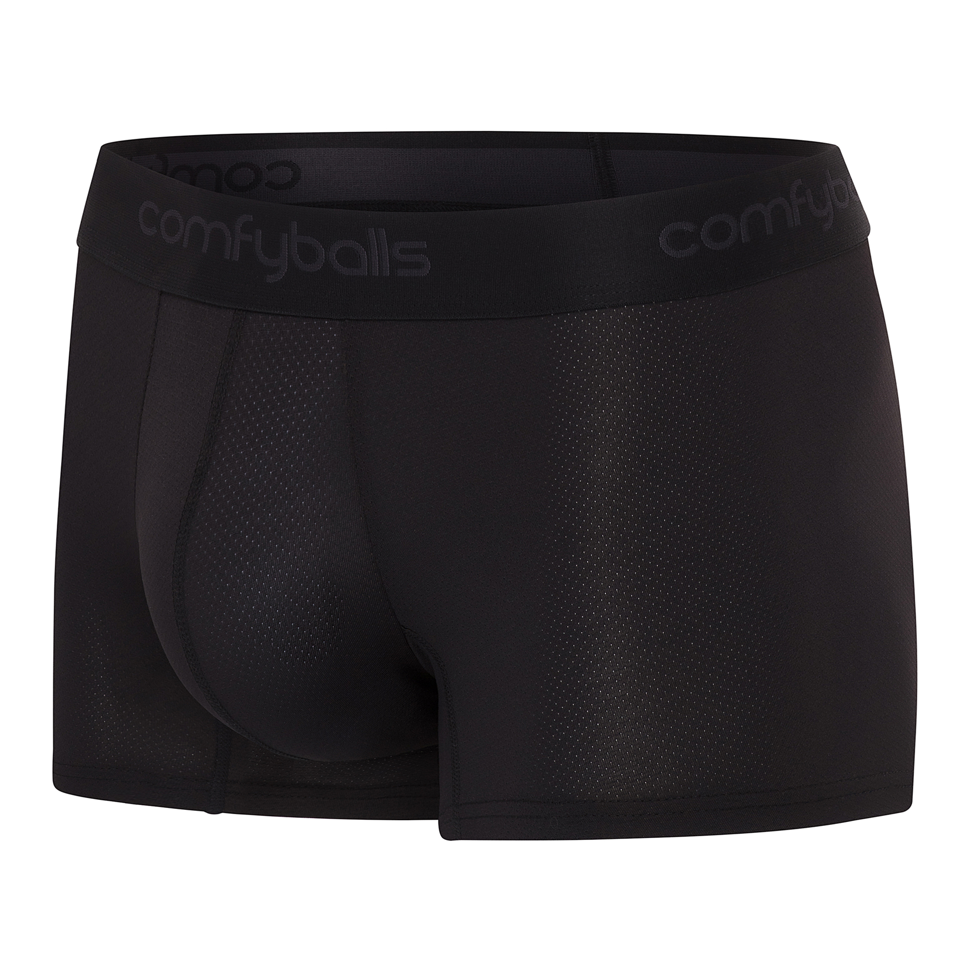 Comfyballs Performance Superlight Regular Pitch Black Boxer Side Comfyballs Performance Superlight Regular Pitch Black Boxer Side