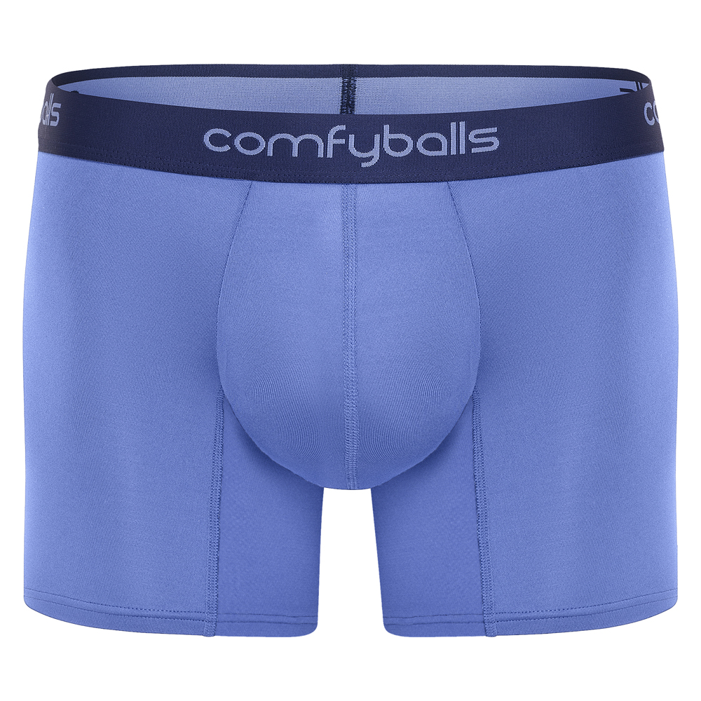 Comfyballs Performance Superlight Long Ocean Blue Boxer Front Comfyballs Performance Superlight Long Ocean Blue Boxer Front