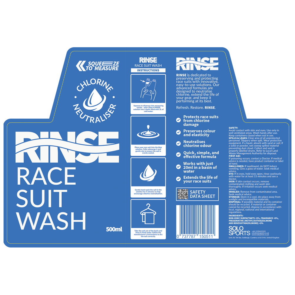 RINSE Racesuit Wash 500ml